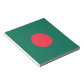 Bloc-note Drapeau patriotique bangladais (Incliné)