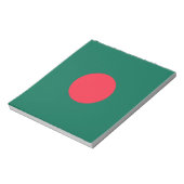 Bloc-note Drapeau patriotique bangladais (Tourné)