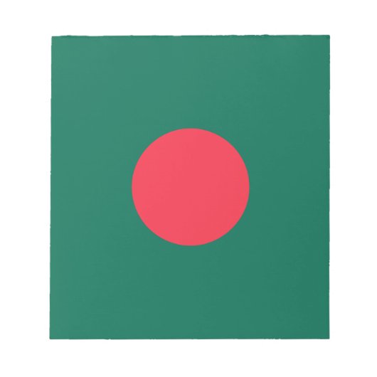 Bloc-note Drapeau patriotique bangladais (Devant)