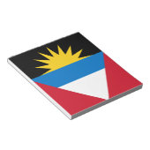 Bloc-note Drapeau patriotique d'Antigua-et-Barbuda (Incliné)