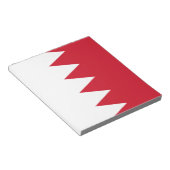 Bloc-note Drapeau patriotique de Bahreïn (Incliné)