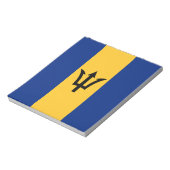 Bloc-note Drapeau patriotique de la Barbade (Tourné)