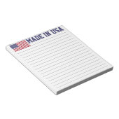 Bloc-note Drapeau Patriotique Rouge Blanc Bleu Étoiles Et Fr (Incliné)