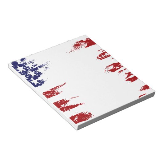 Bloc-note Drapeau peint (Incliné)