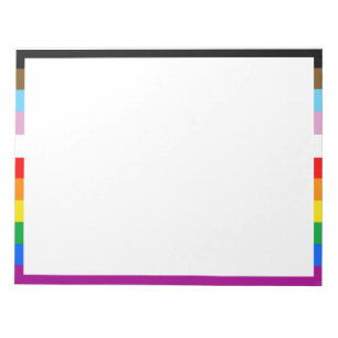 BLOC-NOTE DRAPEAU PRIDE LGBTQ+ INCLUSIF