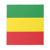 Bloc-note Drapeau rastafari éthiopien Rasta (Devant)