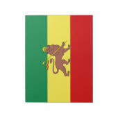 Bloc-note Drapeau rastafarien (Rastafarianisme) (Rasta) (Tourné)