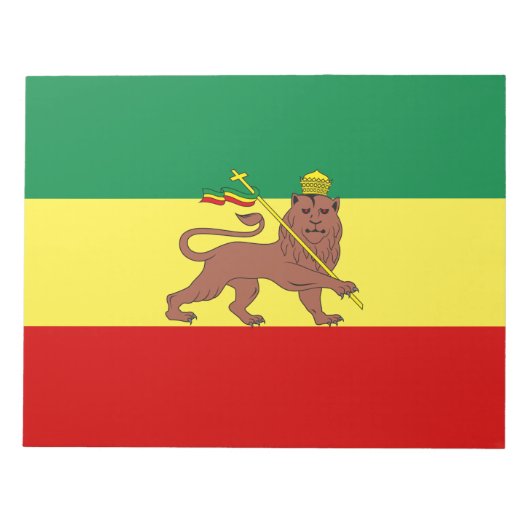 Bloc-note Drapeau rastafarien (Rastafarianisme) (Rasta) (Devant)
