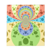 Bloc-note Drapeau sud-coréen Inspiré Art Abstrait Impression (Devant)