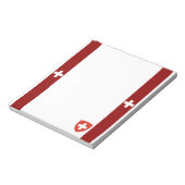 Bloc-note Drapeau suisse et armoiries (Tourné)