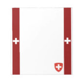Bloc-note Drapeau suisse et armoiries (Devant)