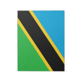 Bloc-note Drapeau tanzanien (Tourné)