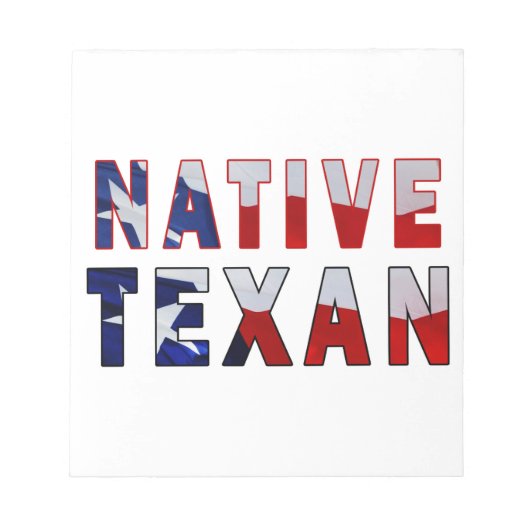 Bloc-note Drapeau texan natif (Devant)