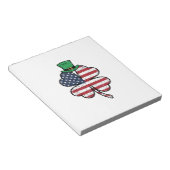 Bloc-note Drapeau Trèfle Vintage St. Patrick (Incliné)