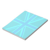 Bloc-note Drapeau Turquoise Union Jack (Tourné)