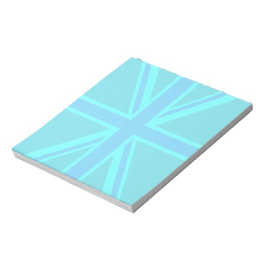 Bloc-note Drapeau Turquoise Union Jack (Tourné)