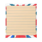 Bloc-note Drapeau Union Jack britannique vintage usé (Devant)