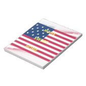 Bloc-note Drapeau USA "Home Sweet Home" Art Imprimer (Tourné)