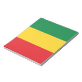Bloc-note Drapeau vert, or (jaune) et rouge (Tourné)