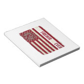 Bloc-note Drapeau vertical vintage papa pompier (Incliné)