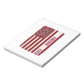 Bloc-note Drapeau vertical vintage papa pompier (Tourné)