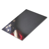 Bloc-note Drapeau vintage américain sur tableau de bord (Incliné)