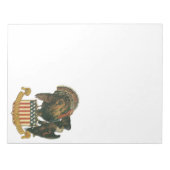 Bloc-note Drapeau vintage Thanksgiving Turquie, Aigle, Drape (Devant)