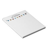 Bloc-note Drapeaux de Bunting Rustique pour Enseignant ou En (Incliné)