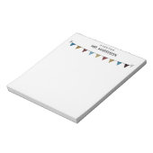 Bloc-note Drapeaux de Bunting Rustique pour Enseignant ou En (Tourné)