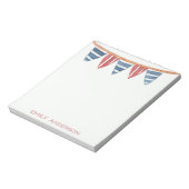 Bloc-note Drapeaux de plage nautiques côtiers personnalisés (Tourné)