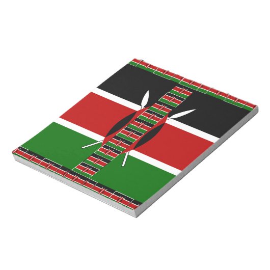 Bloc-note Drapeaux miniers sans fil du Kenya Frames Art (Tourné)