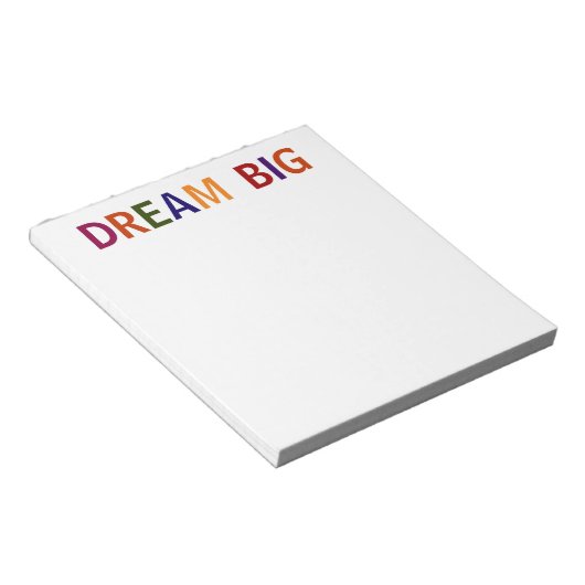 Bloc-note Dream Big Multicolore (Incliné)