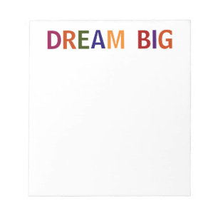 Bloc-note Dream Big Multicolore
