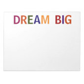 Bloc-note Dream Big Multicolore (Devant)