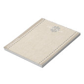 Bloc-note Dreamer Silver Snowflake lin Look Ajouter un texte (Tourné)