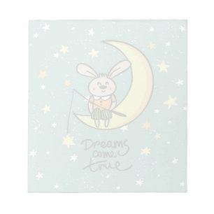 Bloc-note Dreams Come True Bunny on the Moon