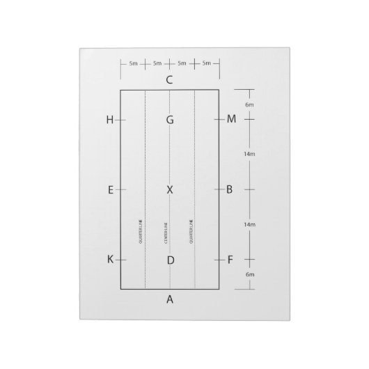 Bloc-note Dressage Arena Modèle Cheval équitation (Tourné)