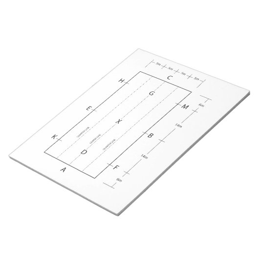 Bloc-note Dressage Arena Modèle Cheval équitation (Incliné)