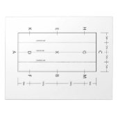 Bloc-note Dressage Arena Modèle Cheval équitation (Devant)