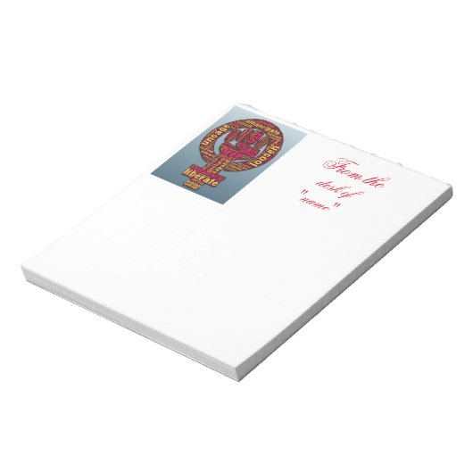 Bloc-note droits des femmes 2017 levée d'un poing (Tourné)