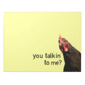 Bloc-note Drôle Attitude poulet (Devant)