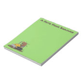 Bloc-note Drôle bulldozer de conduite de taureaux (Tourné)