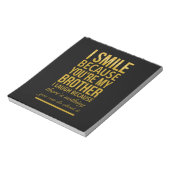 Bloc-note Drôle cadeau d'anniversaire pour les frères de gra (Tourné)