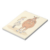 Bloc-note Drôle Cartoon Gras Cheval Femme Travaillera Pour L (Tourné)