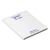 Bloc-note Drôle Chut Personnalisé ! Devis de la bibliothèque (Incliné)