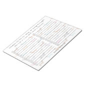 Bloc-note Drôle coloré Dachshund Saucage Chien à faire (Incliné)