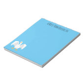 Bloc-note Drôle curieuse dessin animé d'oie domestique (Tourné)