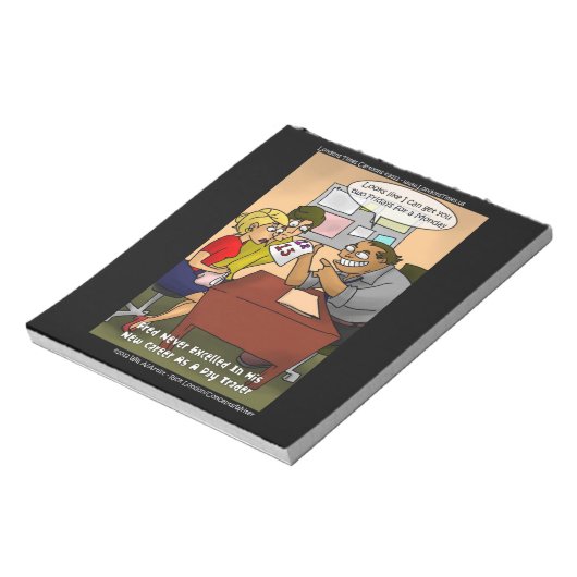 Bloc-note Drôle Day Trader Cartoon Notepad par Rick London (Tourné)
