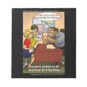 Bloc-note Drôle Day Trader Cartoon Notepad par Rick London (Devant)