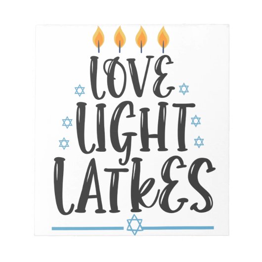 Bloc-note Drôle de latke Hanukkah Cuisine juive Vacances Hum (Devant)